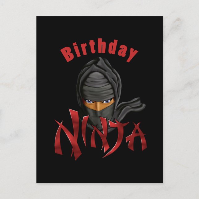 Postal Ninja de Cumpleaños (Anverso)