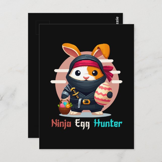 Postal Ninja Egg Hunter (Anverso / Reverso)