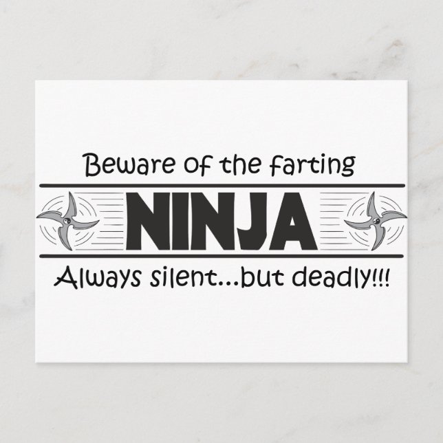 Postal ninja fart (Anverso)