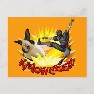 Postal Ninja vs. Bunny Postcard (?!?)