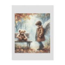 Niño angélico con Teddy Bear