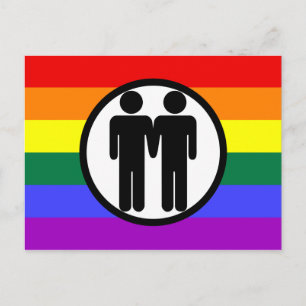 Postal Niño + arcoiris chico