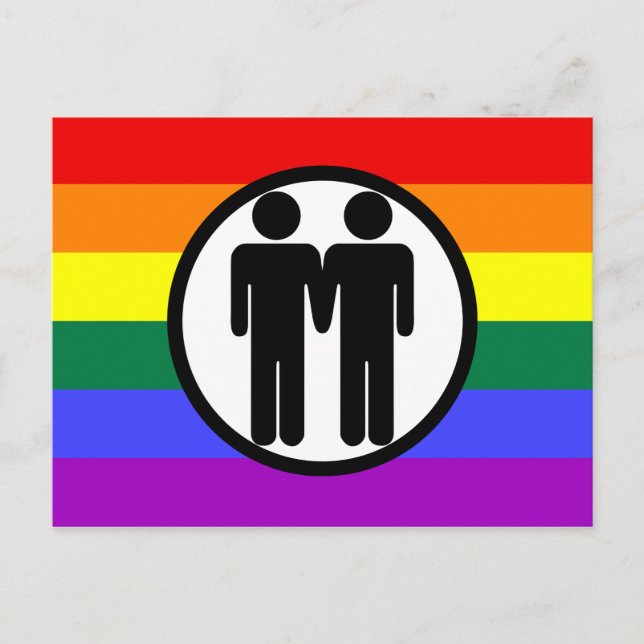 Postal Niño + arcoiris chico (Anverso)