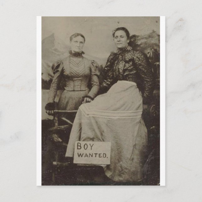 Postal Niño buscado (Anverso)