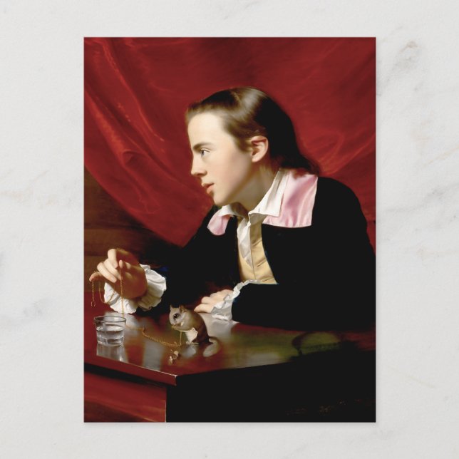 Postal Niño con ardilla (Anverso)