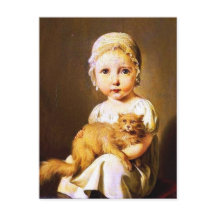 Niño con gato