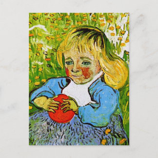 Postal Niño con Naranja Van Gogh Bella Artes