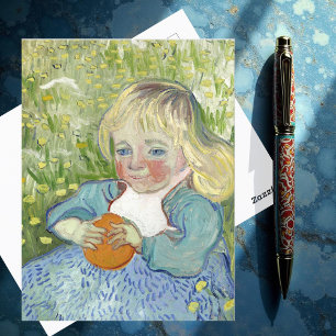 Postal Niño con Naranja, Vincent Van Gogh