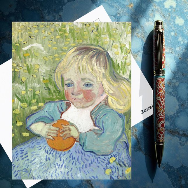 Postal Niño con Naranja, Vincent Van Gogh (Subido por el creador)