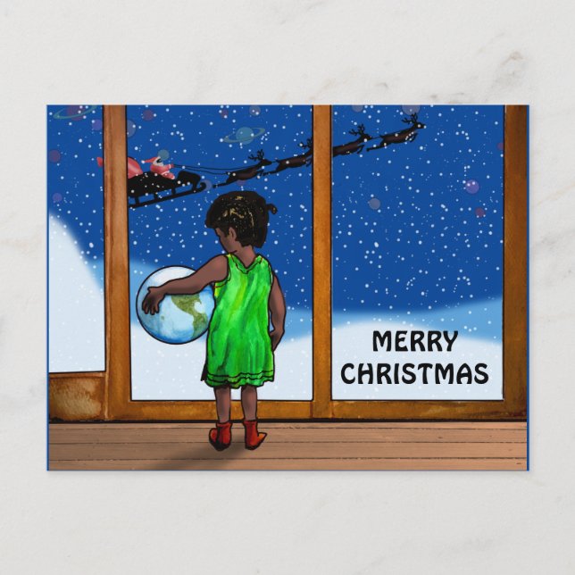 Postal NIÑO CON POSIBLIDADES por ventana deslizante (Anverso)