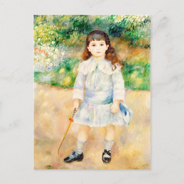 Postal Niño con un látigo  Auguste  Renoir  (Anverso)