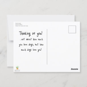 Postal Niño curioso y sus animales caprichosos