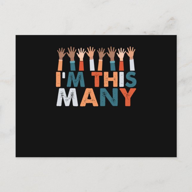 Postal Niño de 40 años que celebra el cumpleaños 40, Chic (Anverso)