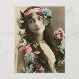 Postal Niño de Flor Temprana