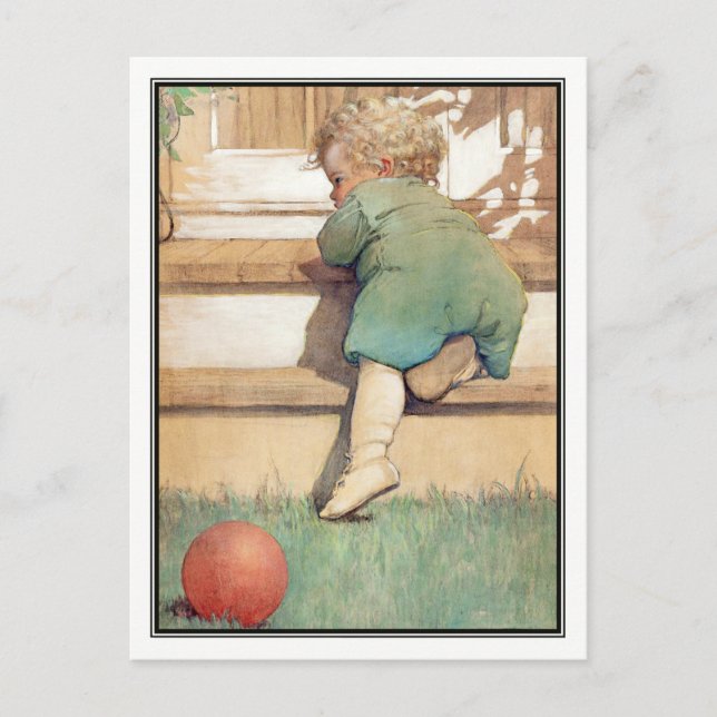 Postal Niño de la época y bolas de Jessie Willcox Smith (Anverso)