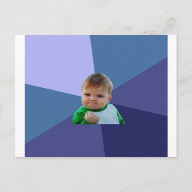 Postal Niño exitoso (Anverso)