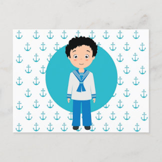 Postal Niño Marinero Primera Comunión