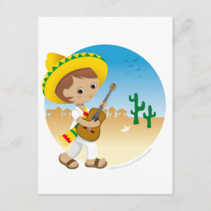 Postal Niño mexicano