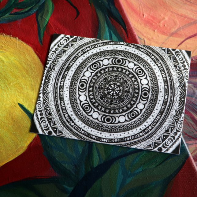 Postal Niño Moon Mandala Triple Bruja Luna (Subido por el creador)