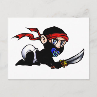 Postal Niño Ninja Infante Ninjutsu