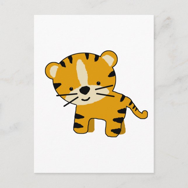 Postal Niño Personalizado Tiger Boy (Anverso)