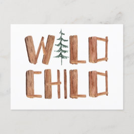 Postal Niño silvestre de Woodland
