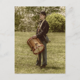 Postal Niño tamborero de guerra civil