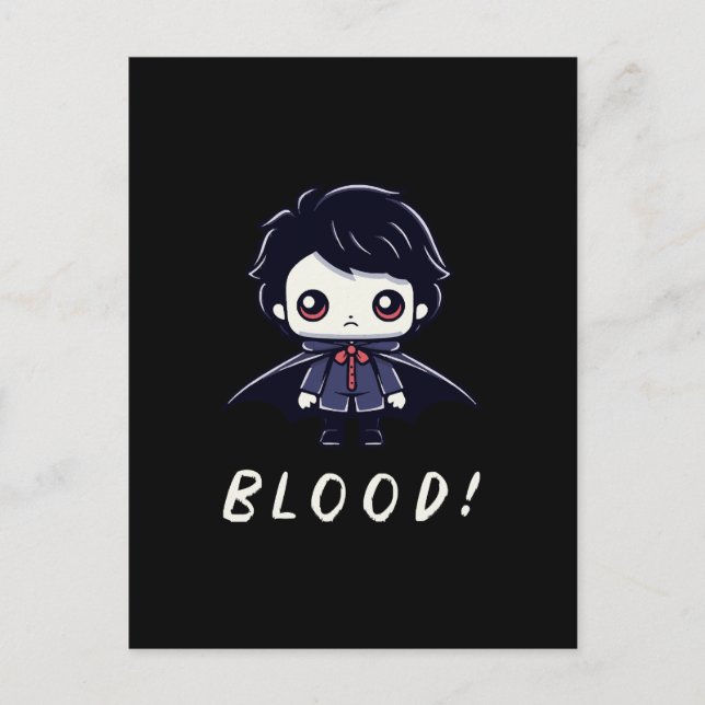 Postal Niño Vampiro (Anverso)