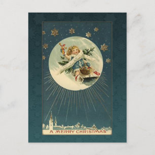 Postal Niño vintage en espoleta