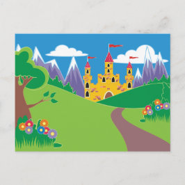 Postal Niños Castillos de Fairytale