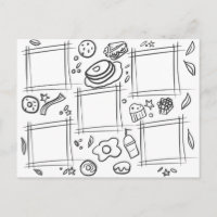 Niños Colores Desayuno gourmet Divertido Dibujo Do