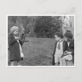 Postal Niños Con Cámara