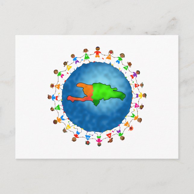 Postal Niños de Haití (Anverso)