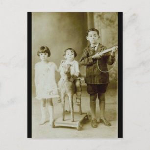 Postal Niños de la época