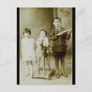 Postal Niños de la época
