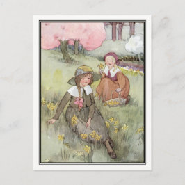 Postal Niños de la época en la pradera por Anne Anderson
