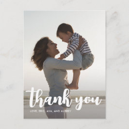 Postal Niños de la fiesta de cumpleaños gracias por escri