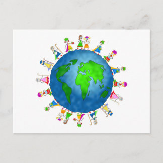 Postal Niños de la Natividad Mundial