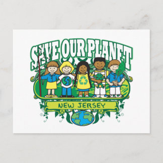 Postal Niños de la Tierra Nueva Jersey