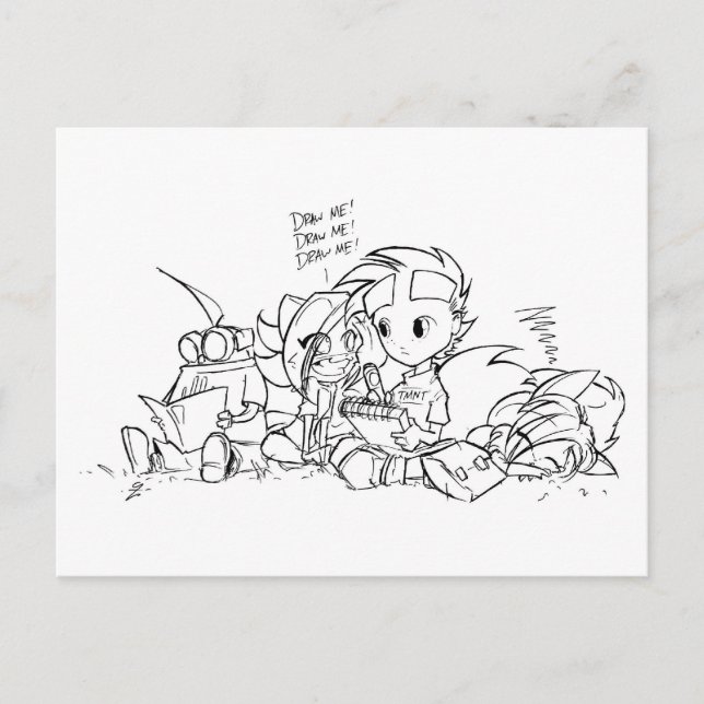 Postal Niños de SA (Anverso)