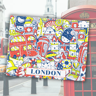 Postal Niños de viaje turístico de Londres City Inglaterr