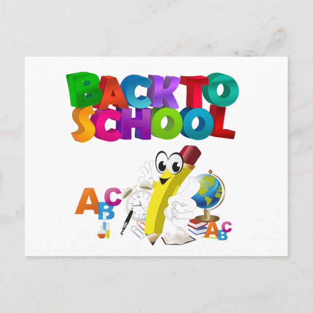 Postal Niños De Vuelta Al Colegio (Anverso)