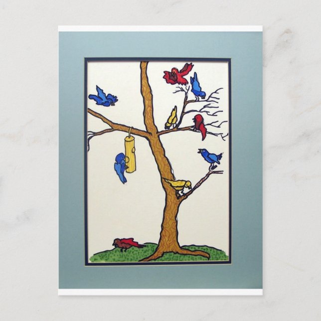 Postal Niños del cielo de Piliero (Anverso)