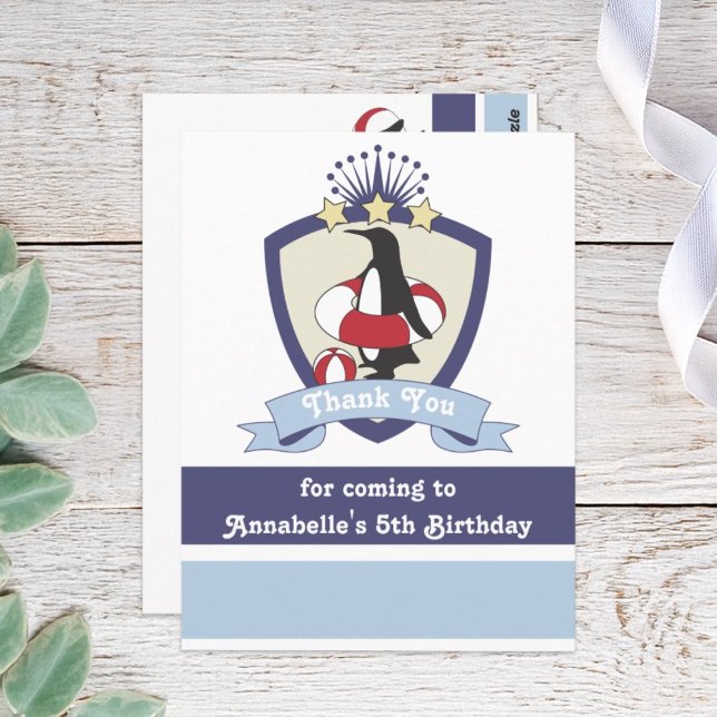 Postal Niños del Club de Natación Pingüino Cumpleaños Gra (Subido por el creador)
