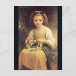 Postal Niños desafiando una corona, por W.A. Bouguereau
