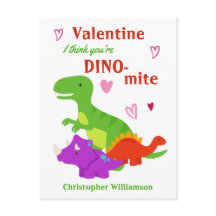 Niños Día de San Valentín Dino-mite Dinosaurio
