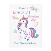 Niños Día de San Valentín Magical Unicornio