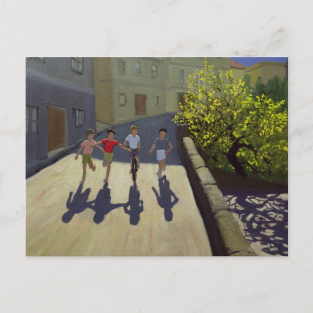 Postal Niños en Lesbos 1999 (Anverso)