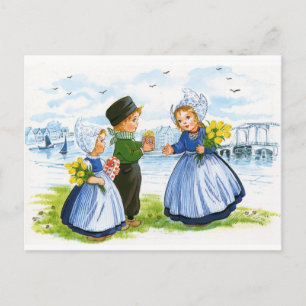Postal Niños holandeses
