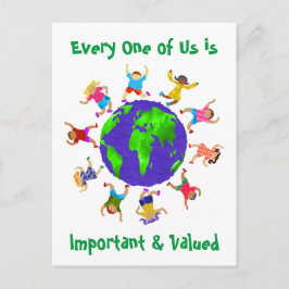 Postal Niños importantes y valiosos
